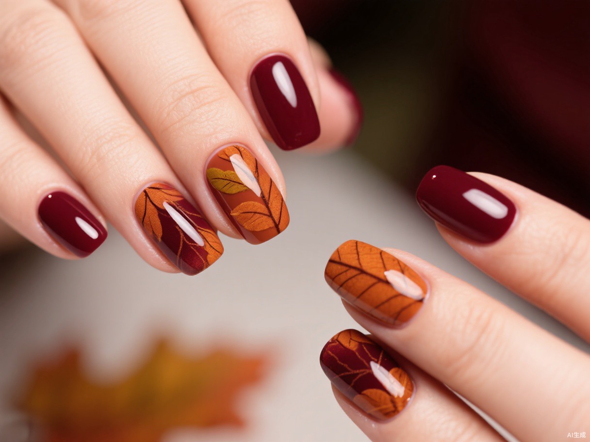 Classy fall nail ideas